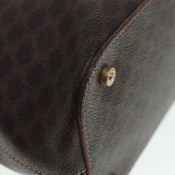 CELINE Macadam Canvas Hand Bag PVC Brown Auth 89285 - Picture 15 of 16